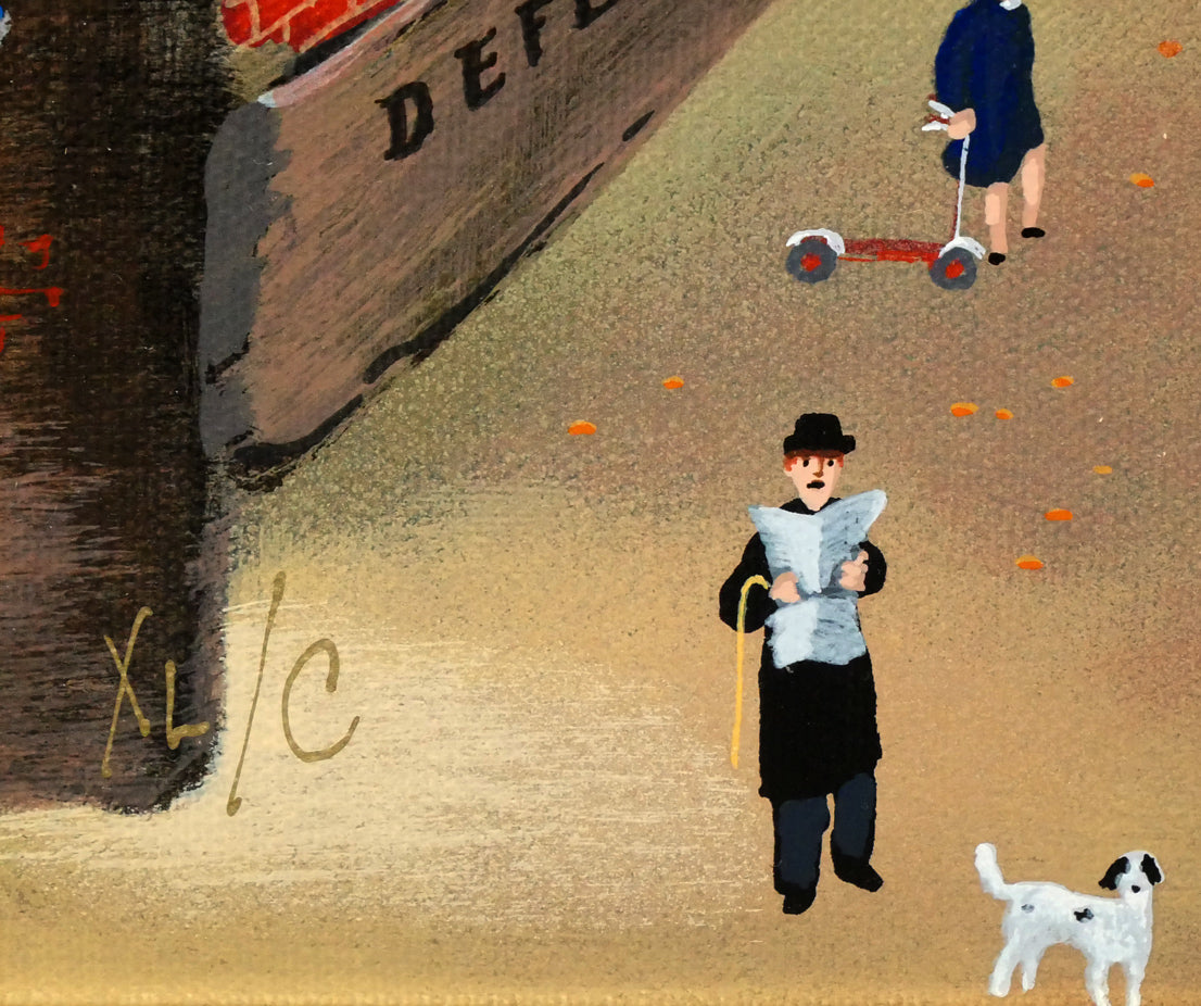 ミッシェル ドラクロワ「パリス アイ ラブ」キャンバスにシルク