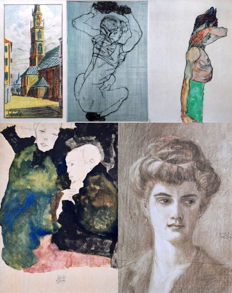 エゴン・シーレ「EGON SCHIELE」リトグラフ・ポートフォリオ（10枚
