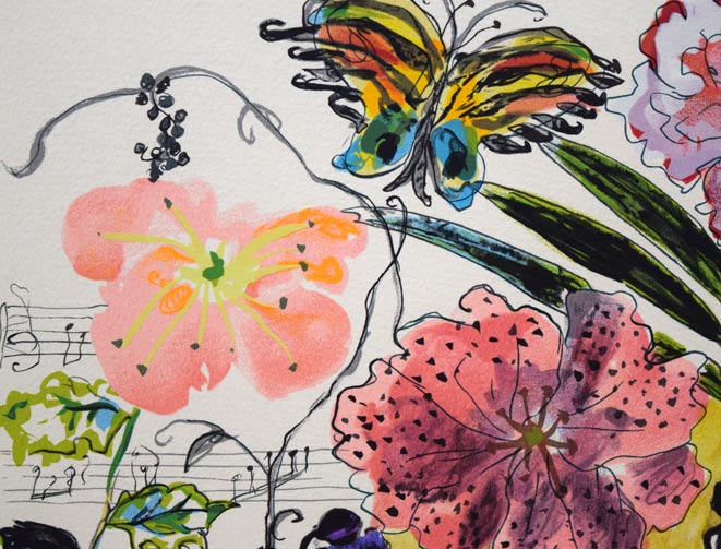 フジ子ヘミング「スエーデンの歌」シルクスクリーン版画 絵画買取