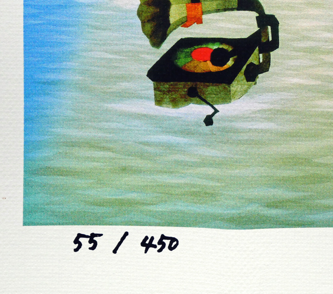 藤城清治「こびとの旅立ち」ジクレー版画 絵画買取・販売の小竹美術