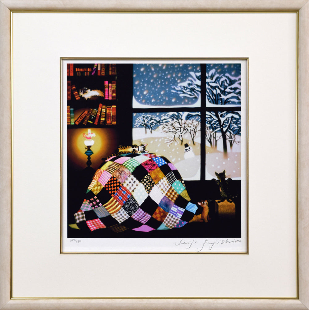 藤城清治「こびとの旅立ち」ジクレー版画 絵画買取・販売の小竹美術