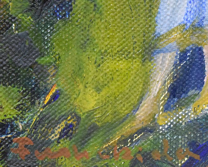 伏木田光夫「人物」油絵・F0号 絵画買取・販売の小竹美術