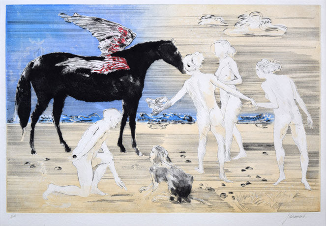 ポール ギヤマン（Paul Guiramand）「ペガサス」銅版画 絵画買取・販売