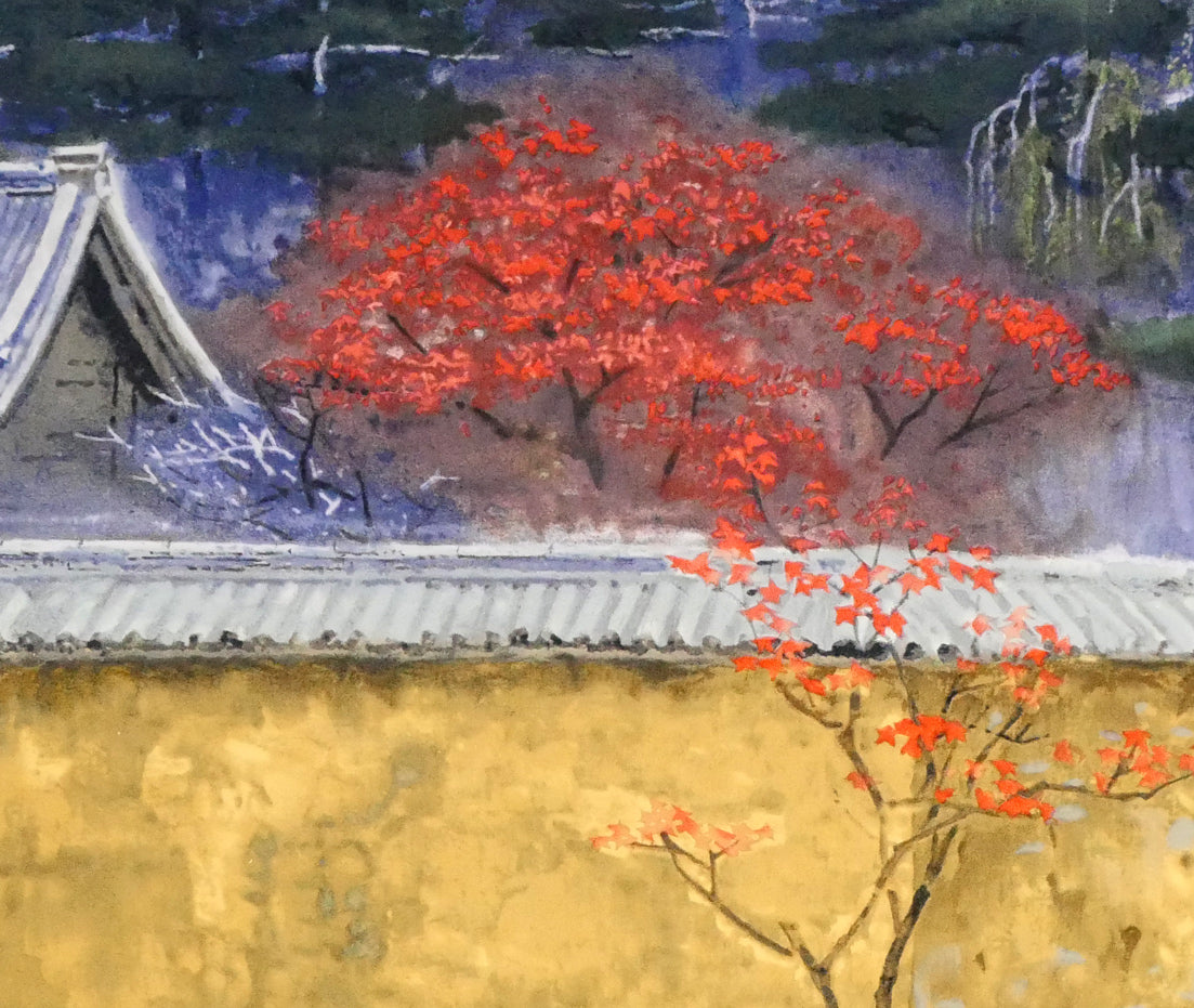 後藤純男「塔映 月」リトグラフ 絵画買取・販売の小竹美術