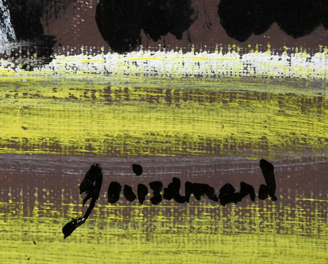 ポール ギヤマン（Paul Guiramand）「二頭の馬」油絵・仏F8号 絵画買取