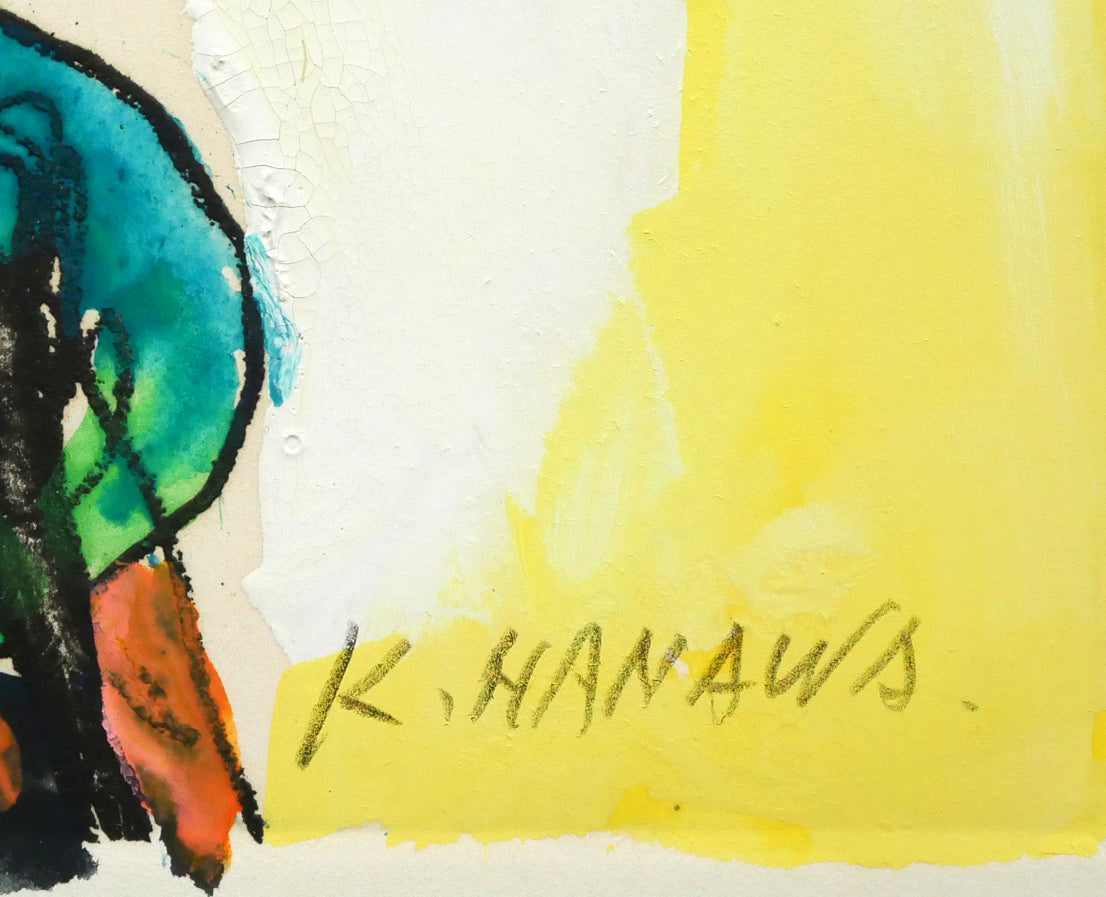 塙賢三「道化」銅版画に手彩色 絵画買取・販売の小竹美術