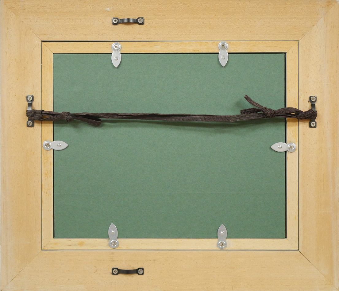 橋本篁丘「バラ」日本画・ミニチュア（10.8×15cm） 絵画買取・販売の