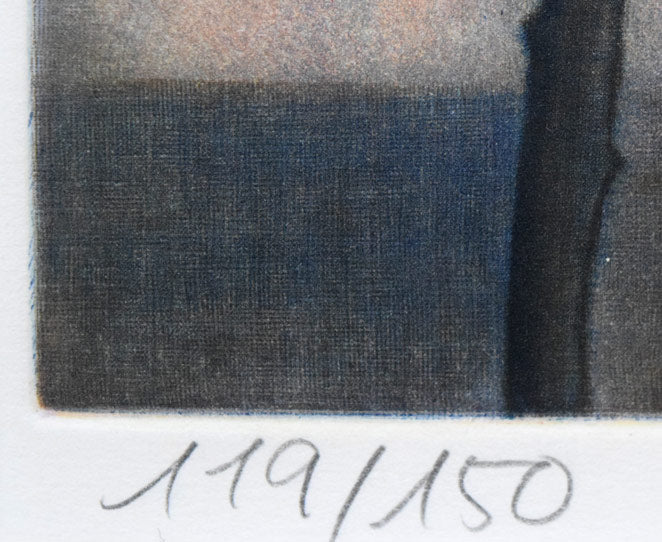 伊藤倭子「赤い実」銅版画 絵画買取・販売の小竹美術