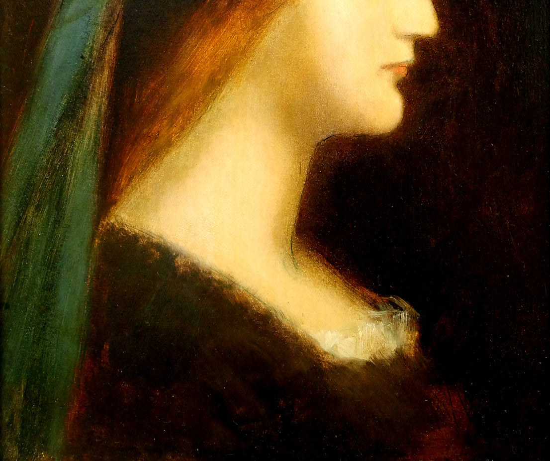 ジャン=ジャック エンネル（Jean=Jacques HENNER）「青いリボンの少女