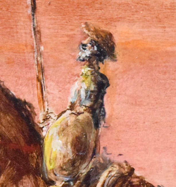 角浩「望郷（ドンキホーテ）」油絵・SM 絵画買取・販売の小竹美術