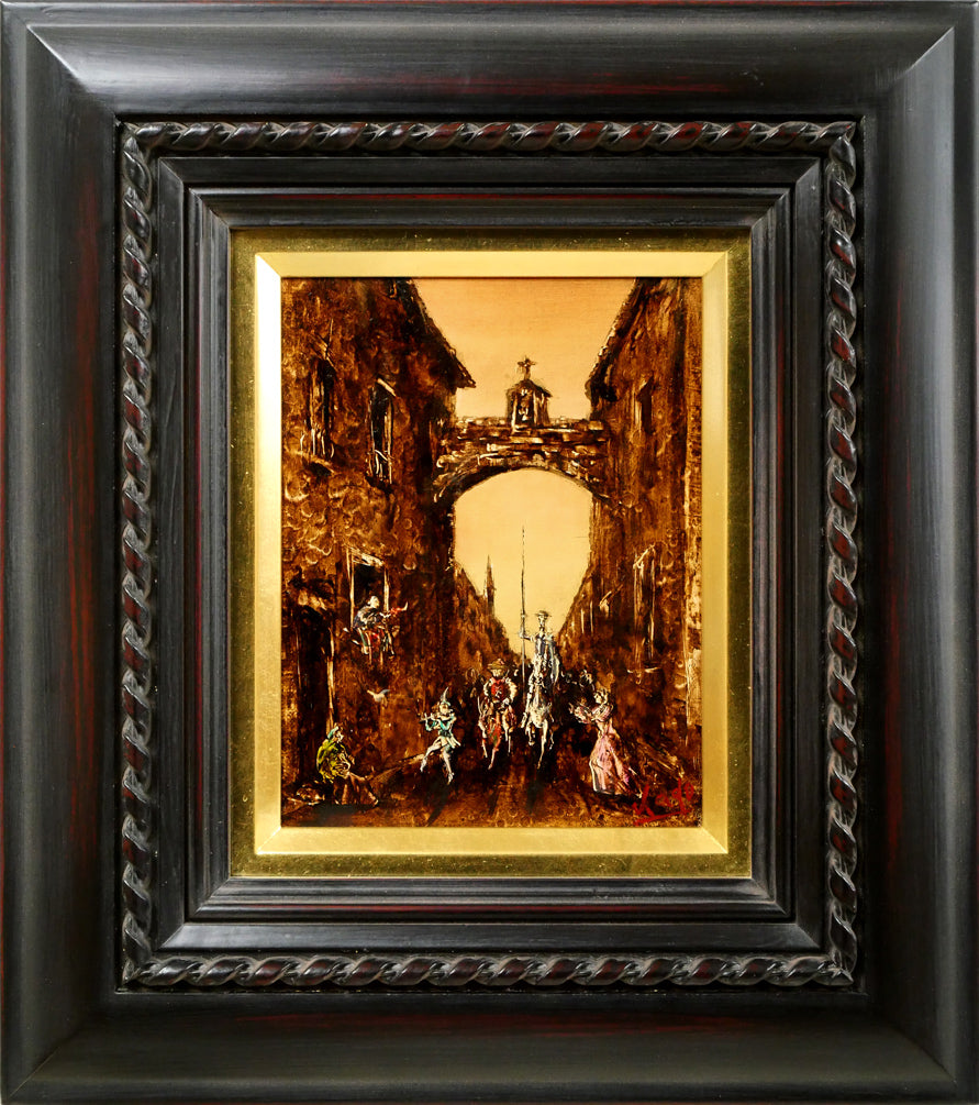 角浩「望郷（ドンキホーテ）」油絵・SM 絵画買取・販売の小竹美術