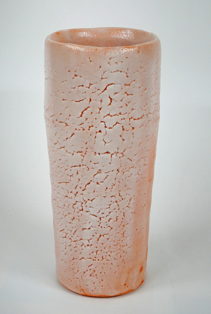 加藤孝造「志野花入（平柴谷）」共箱 絵画買取・販売の小竹美術