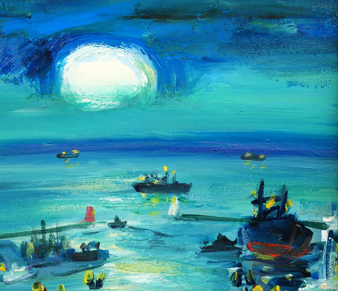 木島務「幣舞橋 （釧路）」油絵・F8号 絵画買取・販売の小竹美術