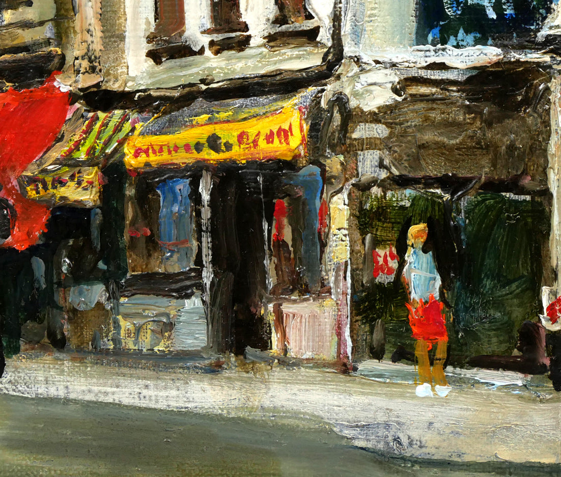 児玉幸雄「パリー街景」油絵・F6号 絵画買取・販売の小竹美術