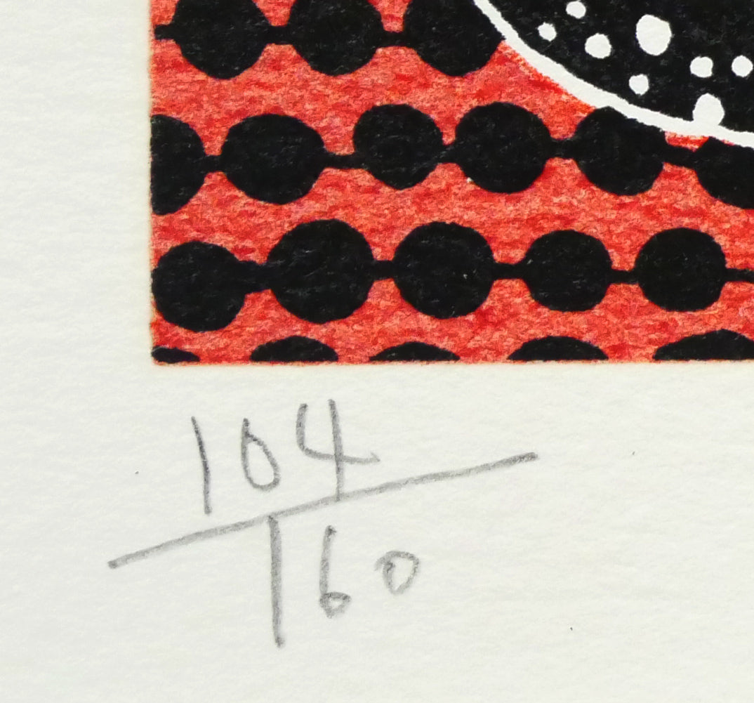 草間彌生「かぼちゃと果物」シルクスクリーン版画 絵画買取・販売の