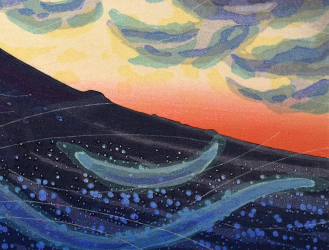 牧野宗則「創世」木版画 絵画買取・販売の小竹美術