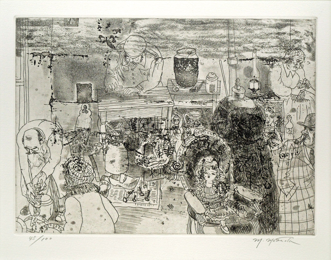 増田誠「エッチング1」銅版画 絵画買取・販売の小竹美術