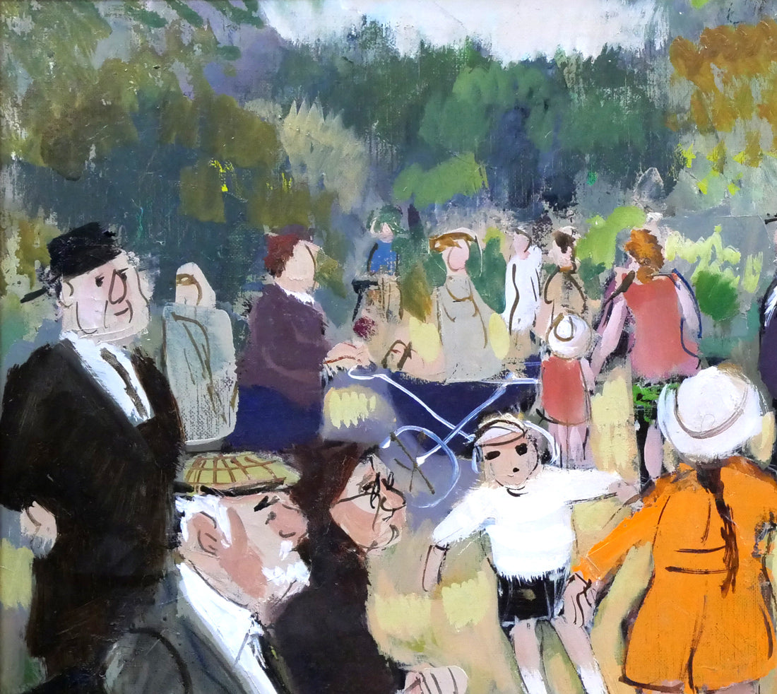 増田誠「ルクサンブルグ公園A（パリ）」油絵・F6号 絵画買取・販売の