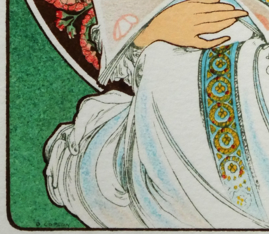 アルフォンス ミュシャ(Alphonse MUCHA)「夢想」リトグラフ 絵画買取