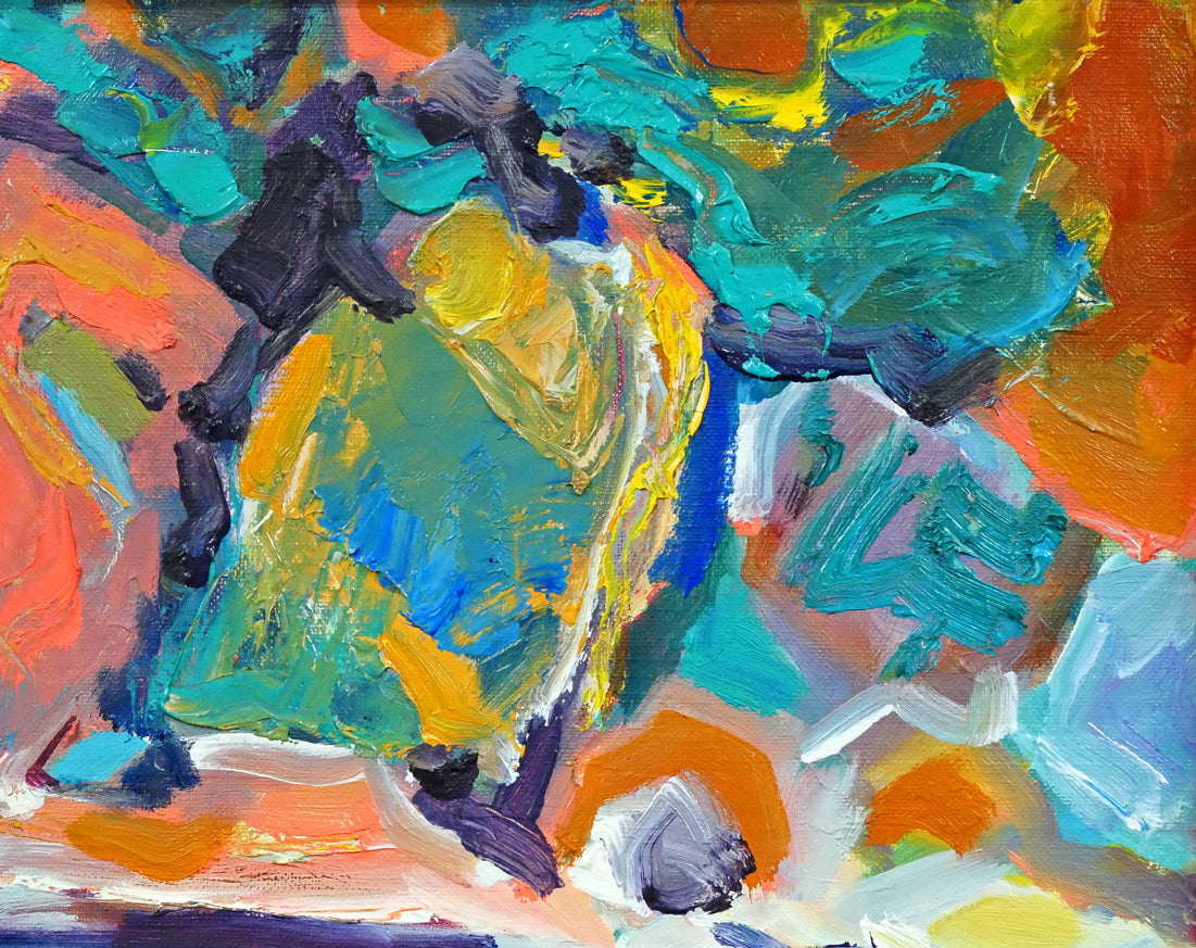 夏山亞貴王「小樽祝津港」油絵・F8号 絵画買取・販売の小竹美術