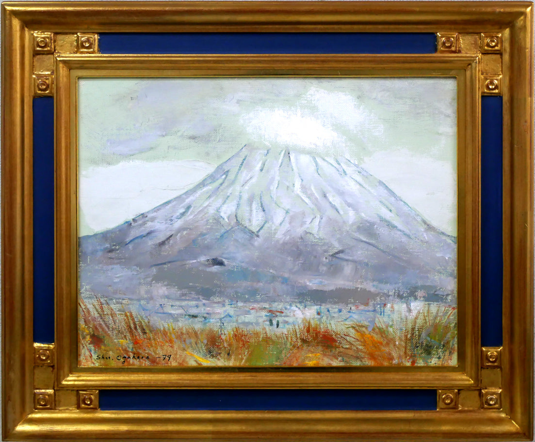 小川原脩「洞爺湖風景（北海道）」油絵・F15号 絵画買取・販売の小竹美術