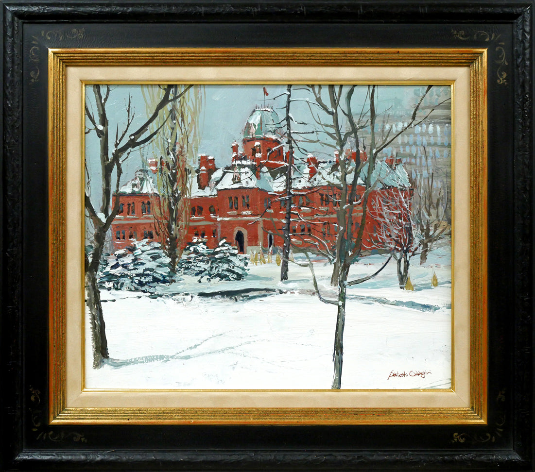 平井和夫「モンマルトルの丘」 F6号