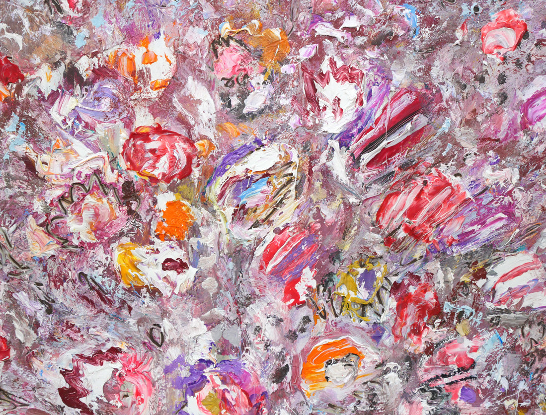 小野州一「花」油絵・F6号 絵画買取・販売の小竹美術