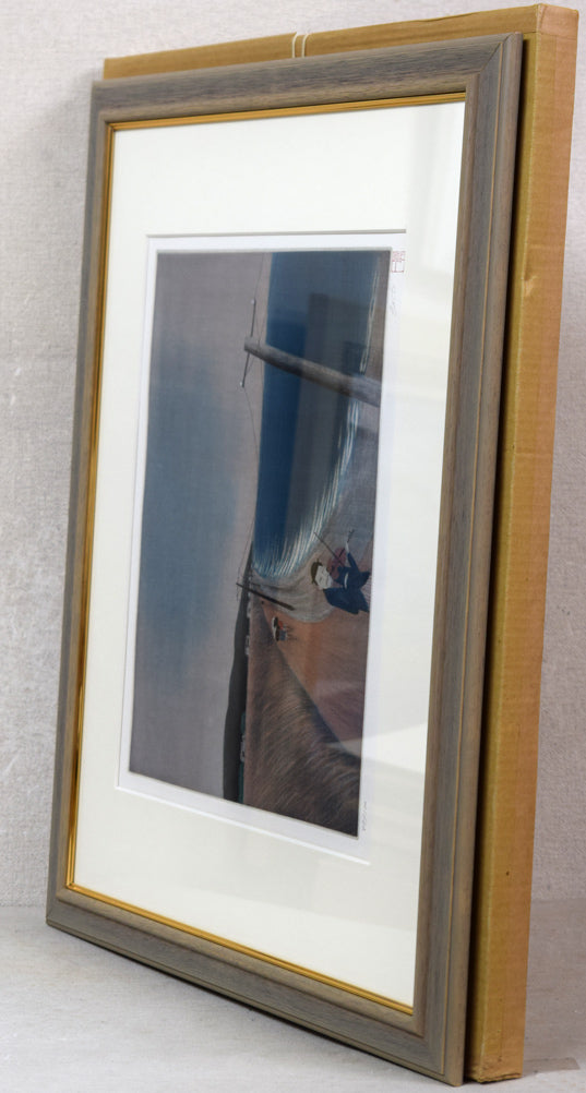 斎藤真一「バイオリン弾き」銅版画 絵画買取・販売の小竹美術