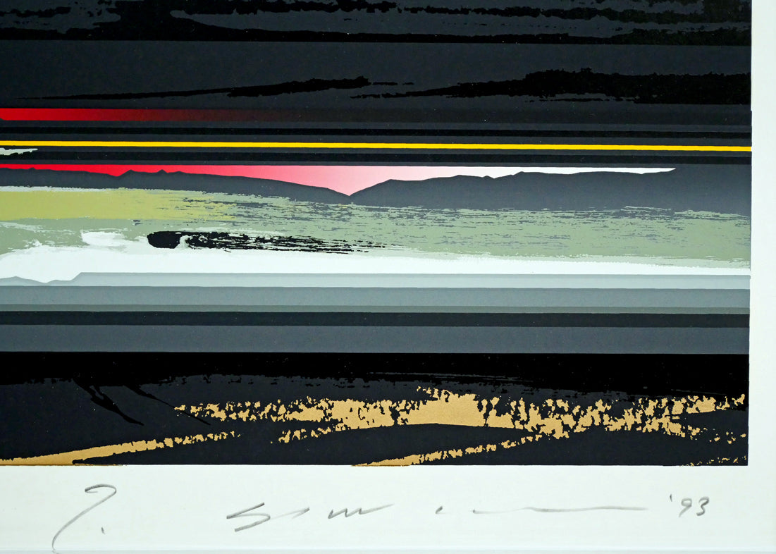 沢田哲郎「WHITE NIGHT」シルクスクリーン版画 絵画買取・販売の小竹美術