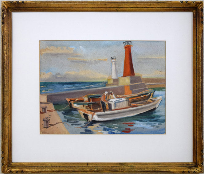 繁野三郎「苺」水彩画・色紙 絵画買取・販売の小竹美術