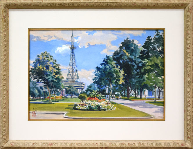 繁野三郎「女性像」コンテ画デッサン・5号 絵画買取・販売の小竹美術