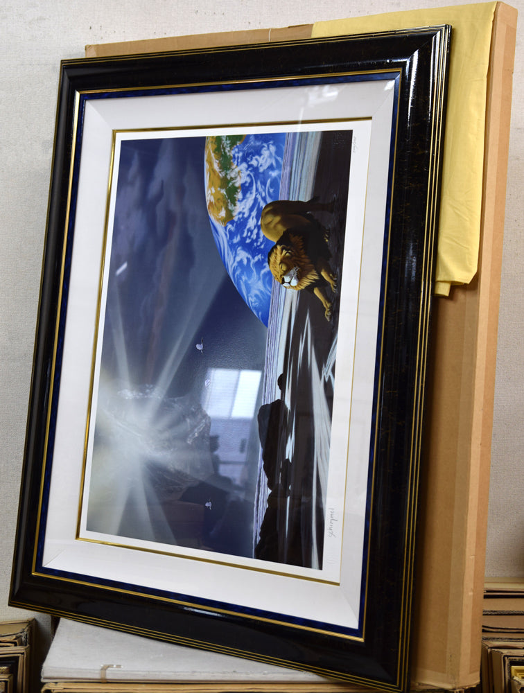 シム シメール（Schim SCHIMMEL）「目覚め」ミクストメディア版画 絵画