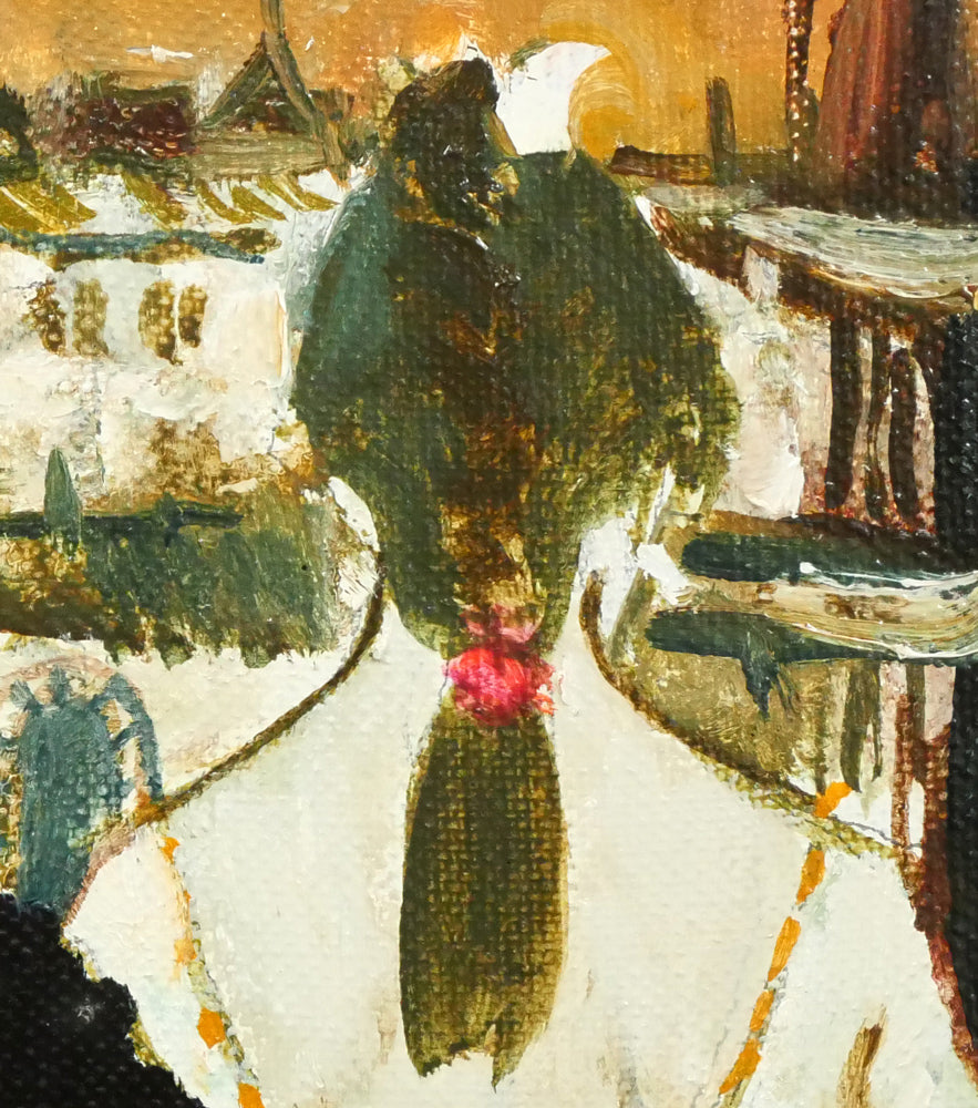 園田郁夫「スペイン紀行」油絵・F4号 絵画買取・販売の小竹美術