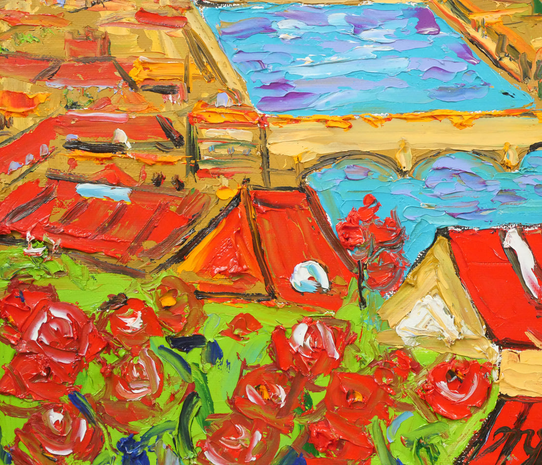 鈴木マサハル「FIRENZE（イタリア・フィレンツェ）」油絵・F10号 絵画