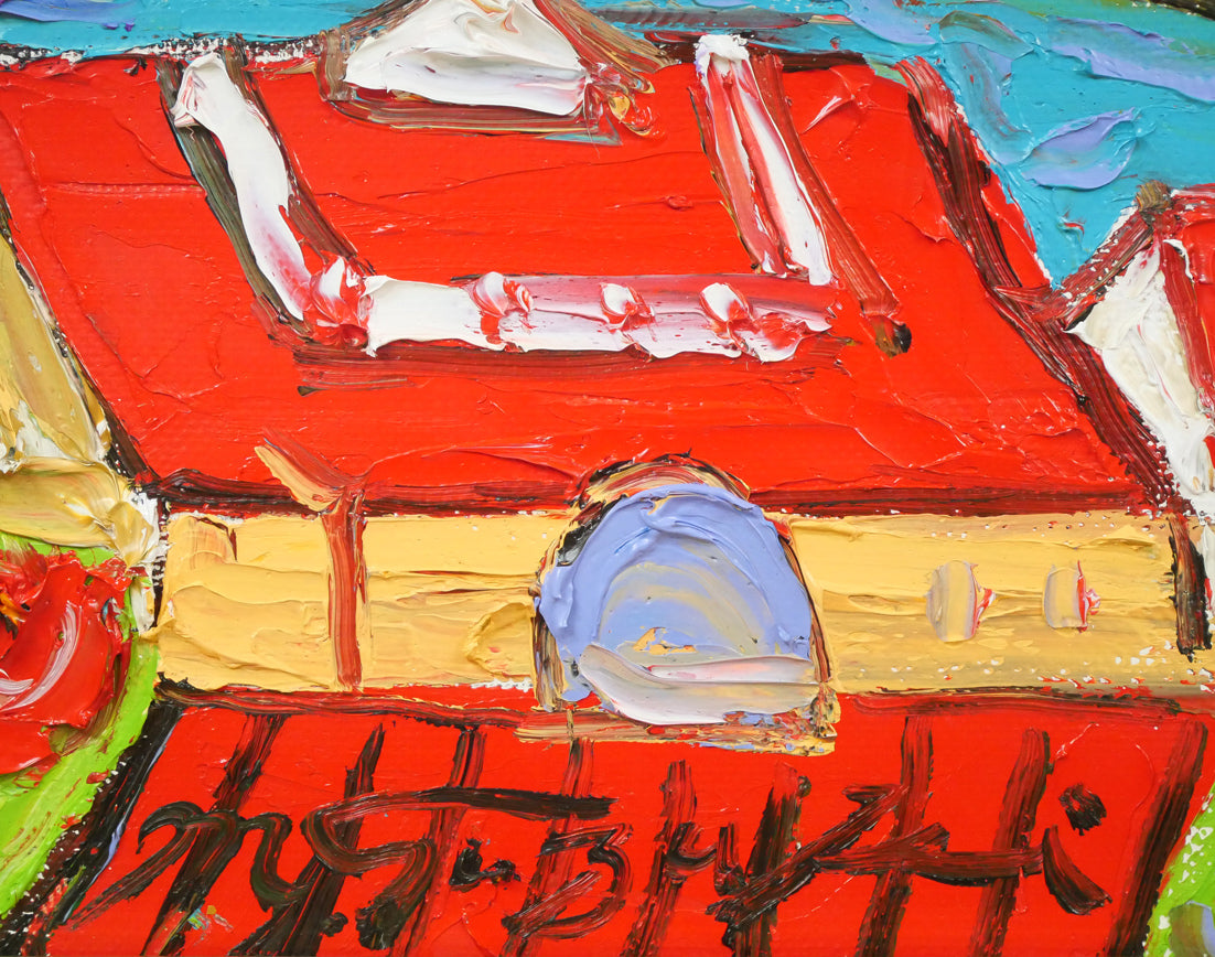 鈴木マサハル「FIRENZE（イタリア・フィレンツェ）」油絵・F10号 絵画