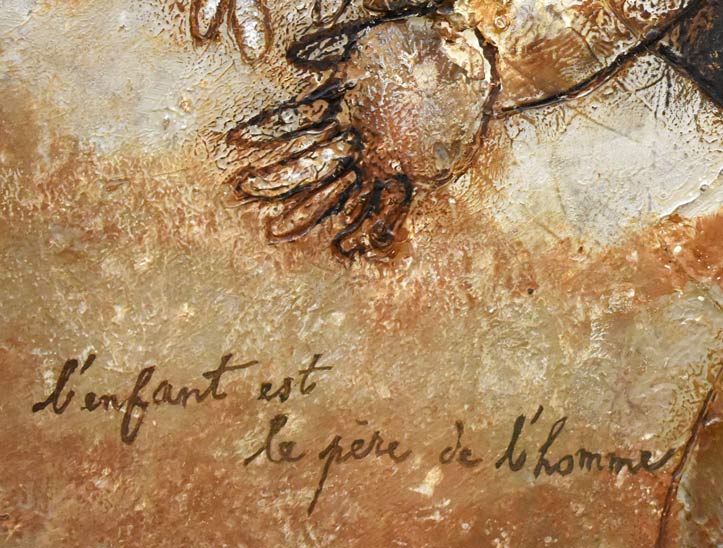 テオ トビアス（Theo TOBIASSE）「子供は大人の父」油絵・仏F20号 絵画