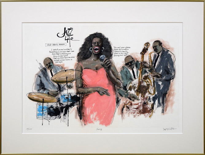 今井幸子「女性像」リトグラフ・12号 絵画買取・販売の小竹美術