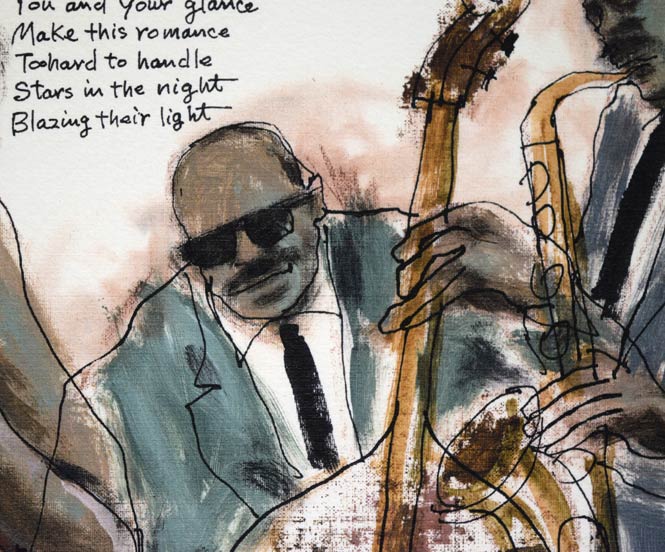 津田耕「Swing」ジグレー版画 絵画買取・販売の小竹美術