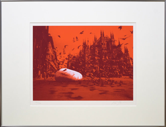 安田侃「二つの顔」シルクスクリーン版画 絵画買取・販売の小竹美術