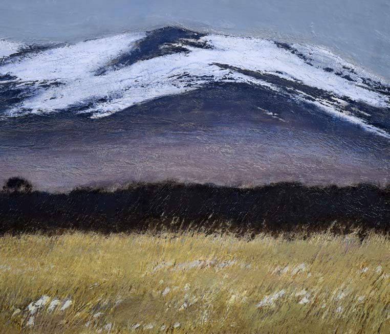 相原求一朗「駒ヶ岳初秋（北海道）」油絵・P10号 絵画買取・販売の小竹美術