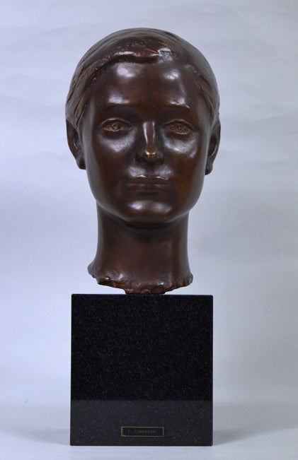 舟越保武「ローラ」ブロンズ作品・共箱 絵画買取・販売の小竹美術