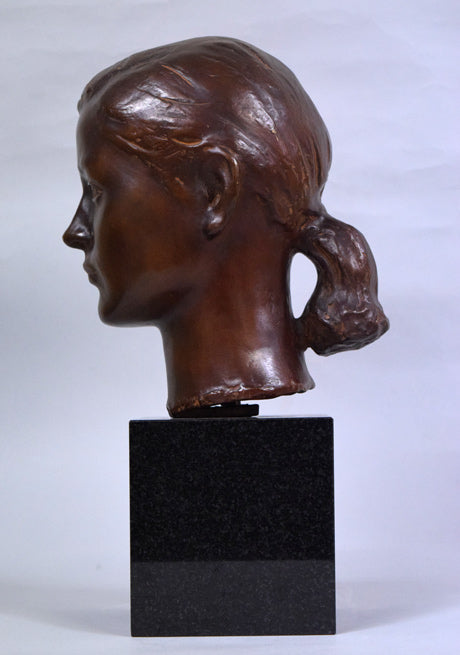 舟越保武「ローラ」ブロンズ作品・共箱 絵画買取・販売の小竹美術