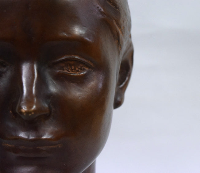 舟越保武「ローラ」ブロンズ作品・共箱 絵画買取・販売の小竹美術