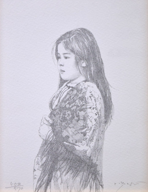 藤井勉「希望」リトグラフ 絵画買取・販売の小竹美術