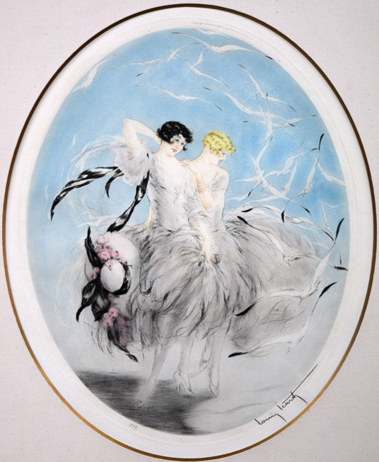 ルイ イカール(Louis Icart)「カモメ」銅版画（エッチング） 絵画買取