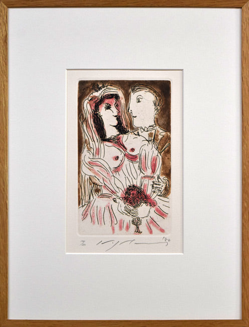 池田満寿夫「女の肖像」銅版画 絵画買取・販売の小竹美術