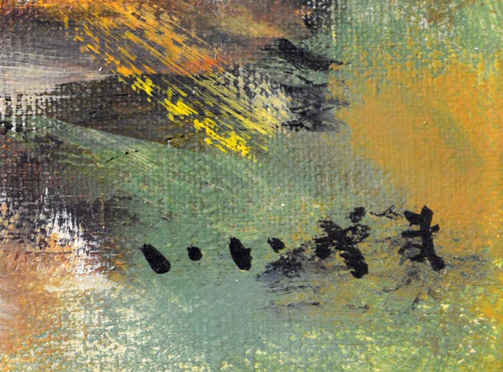 飯山勇（いいやまいさむ）「浅間山」油絵・F4号 絵画買取・販売の小竹美術