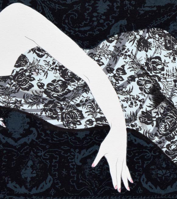 加山又造「レースの裸婦2」リトグラフ 絵画買取・販売の小竹美術