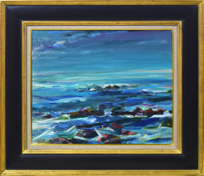 菊地又男「加清純子像？」水彩画・コンテ画 絵画買取・販売の小竹美術