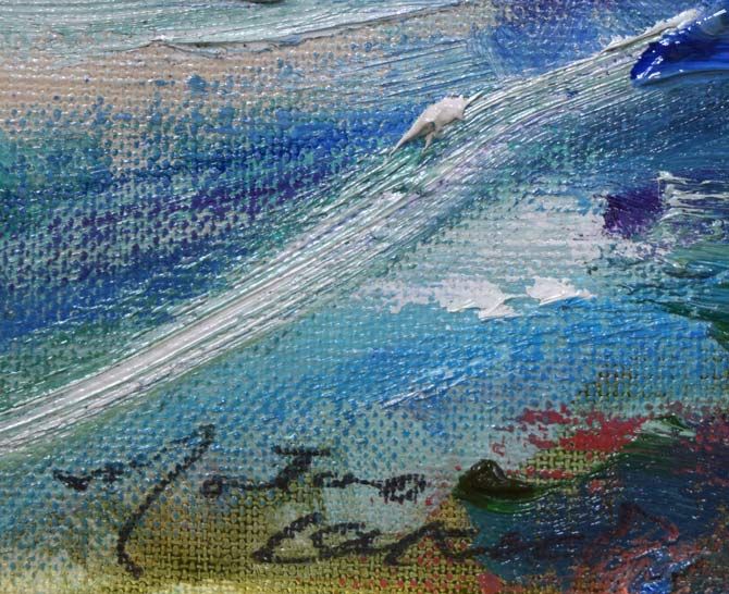 菊地又男「エリモの朝」油絵・F8号 絵画買取・販売の小竹美術